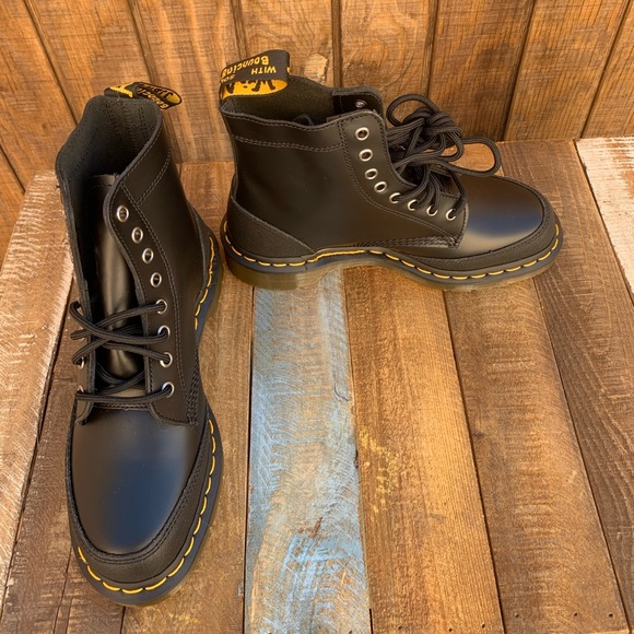 Dr. Martens 1460 Guard Panel Lace Up Boots - Picture 3 of 15